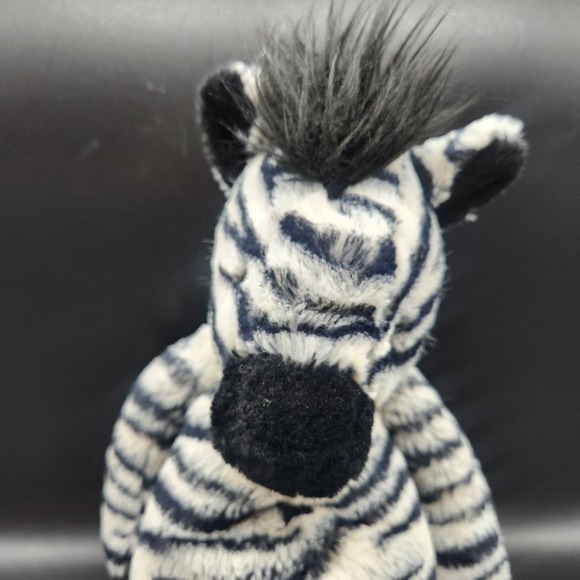 Jellycat Bashful Zebra Plush Toy Stuffed Animal Black White Soft London Safari - Picture 11 of 12